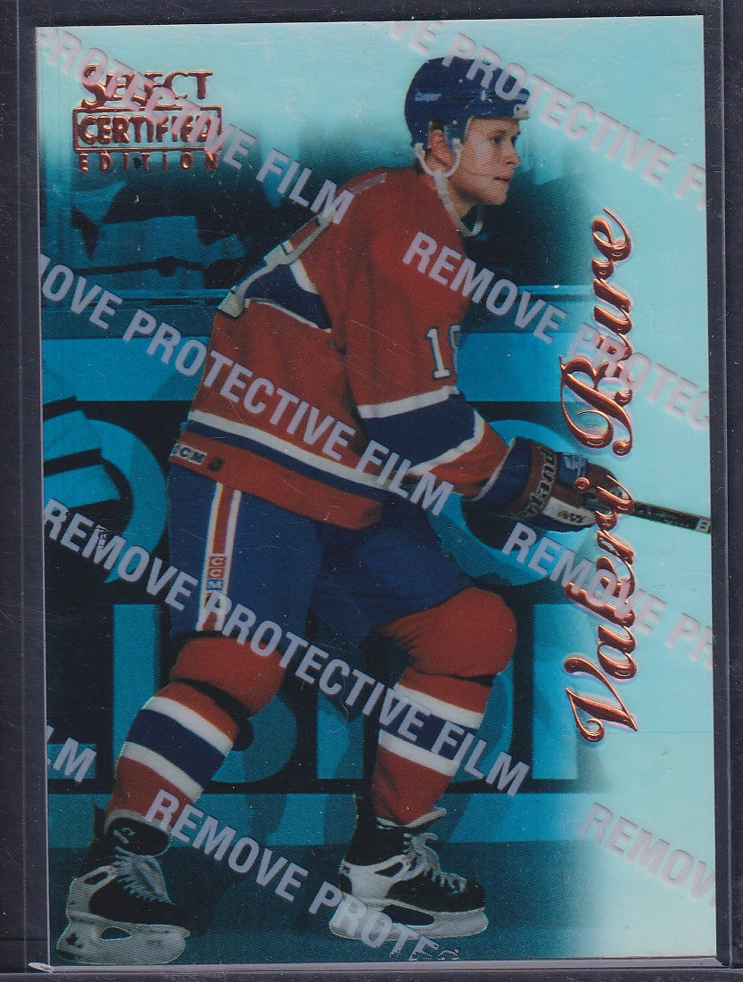 VALERI BURE - 1996 Pinnacle Select Certified MIRROR BLUE #18