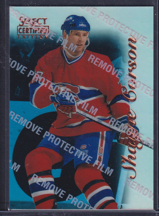 SHAYNE CORSON - 1996 Pinnacle Select Certified MIRROR BLUE #73