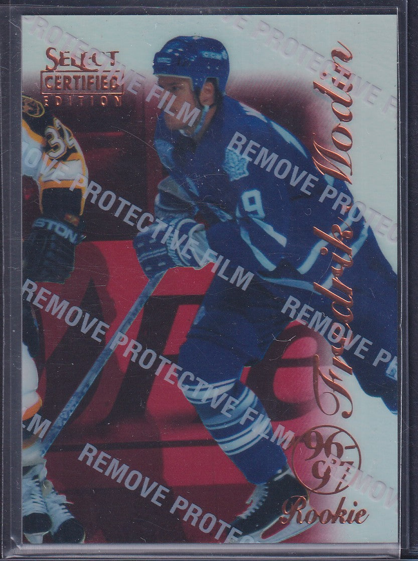 FREDRIK MODIN - 1996 Pinnacle Select Certified MIRROR RED #112