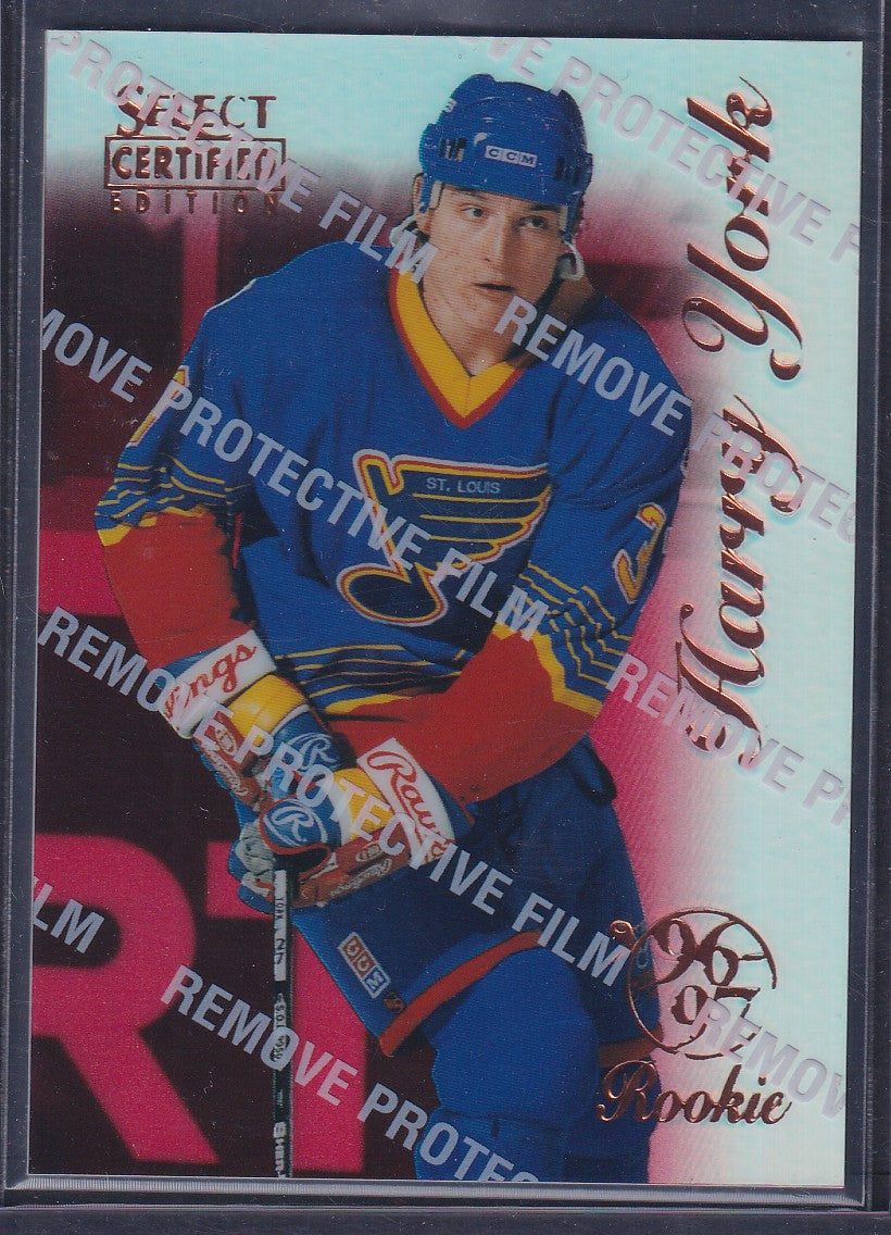 HARRY YORK - 1996 Pinnacle Select Certified MIRROR RED #96