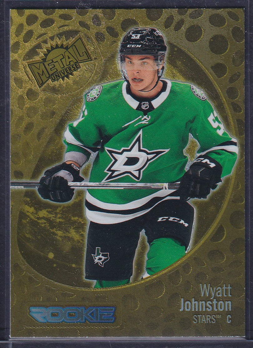 WYATT JOHNSTON - 2022 Metal Universe Skybox Rookie GOLD #156