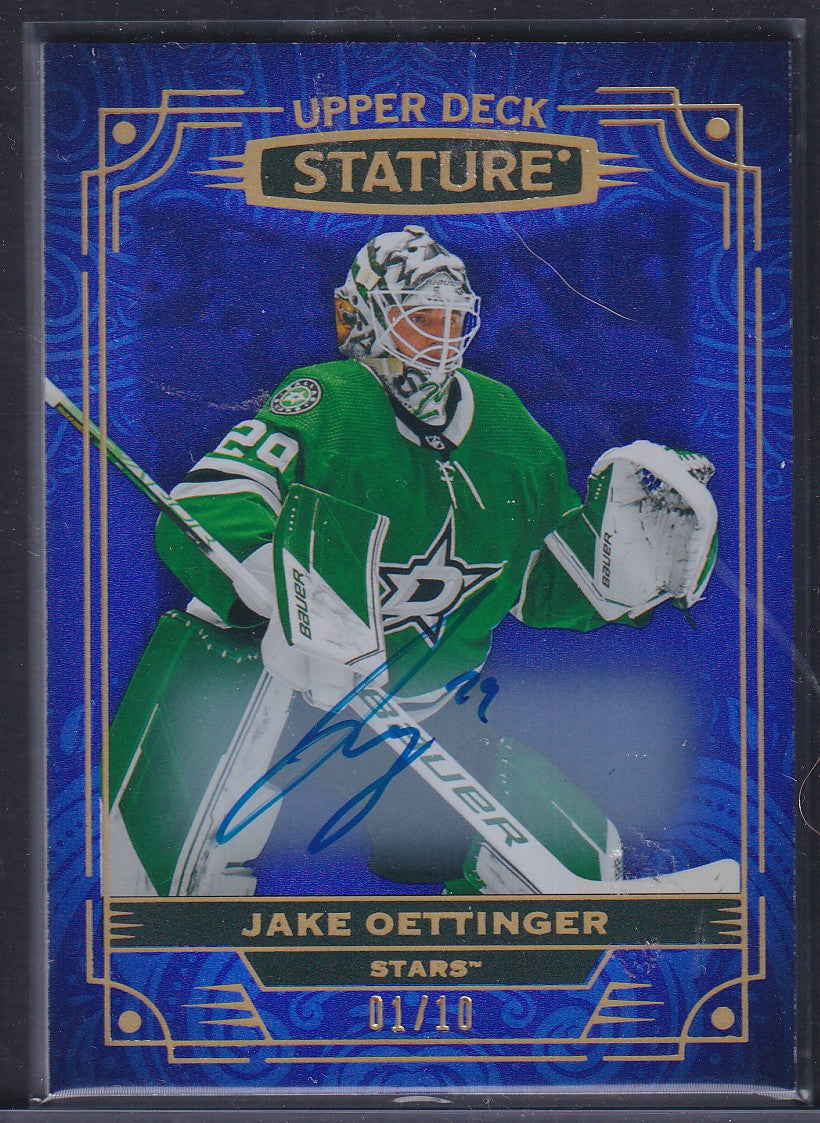 JAKE OETTINGER - 2022 Upper Deck Stature Auto #30, /10