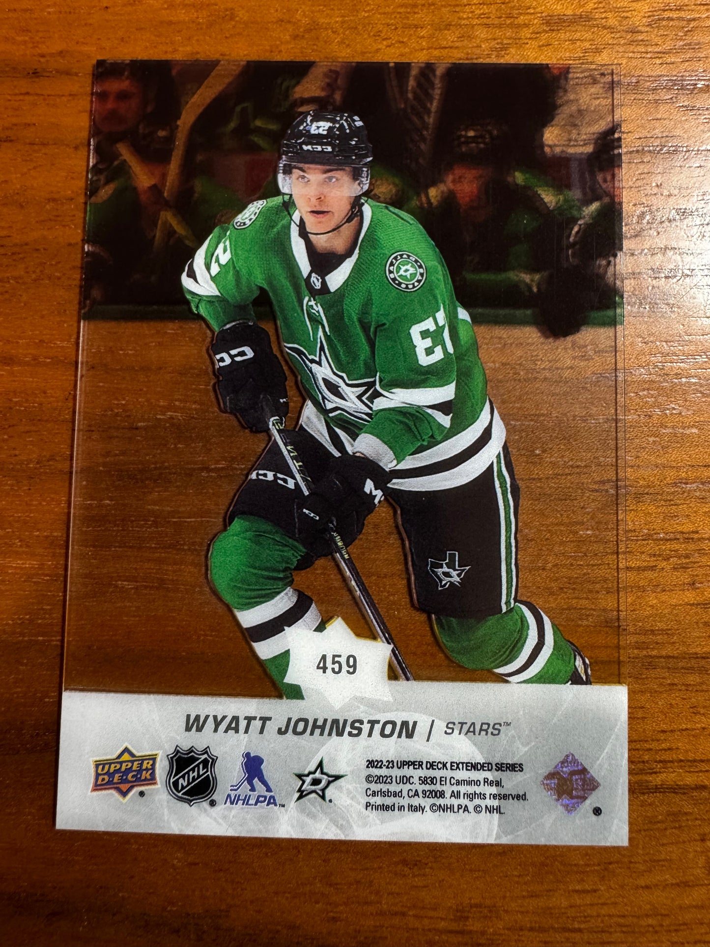 WYATT JOHNSTON - 2022 Upper Deck Young Guns ACETATE #459