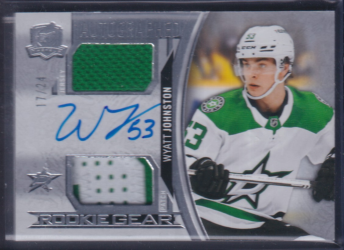WYATT JOHNSTON - 2022 The Cup Rookie Auto Gear #RG-WJ, /24