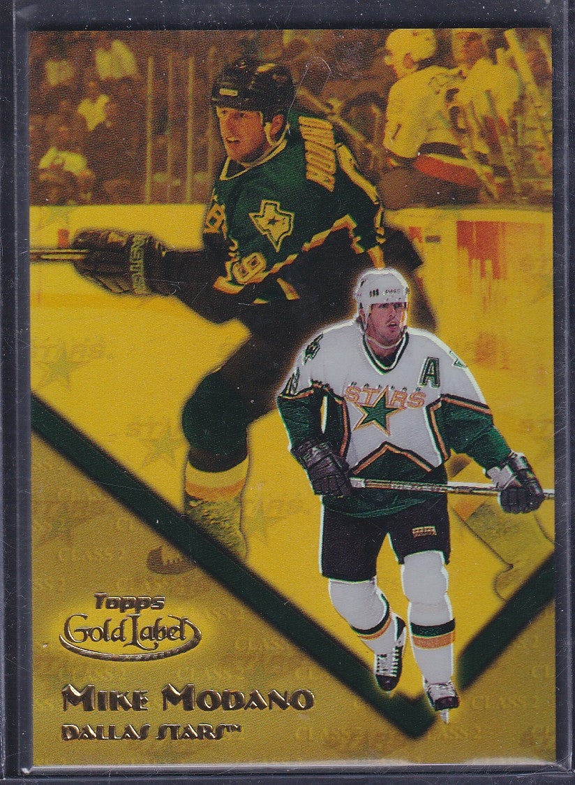 MIKE MODANO - 2001 Topps Gold Label GOLD Class 2 #64, /299