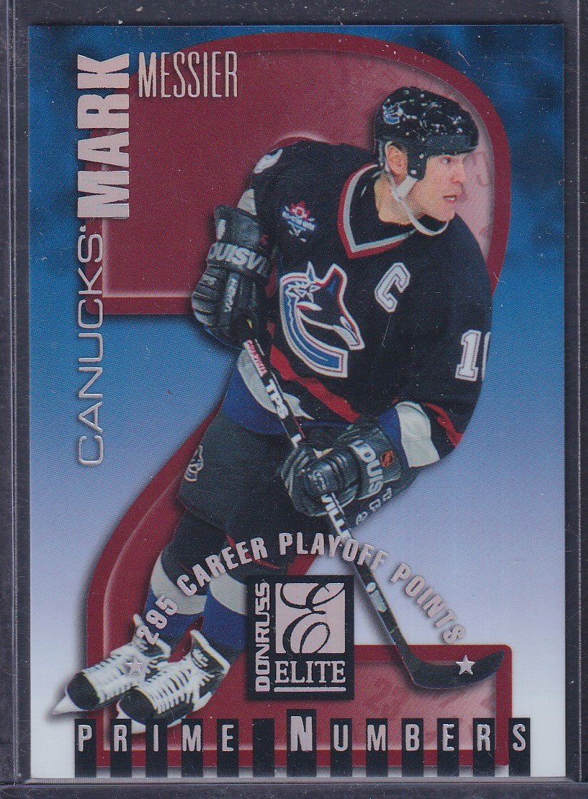 MARK MESSIER - 1997 Donruss Elite Prime Numbers #3a, /295 (PR 95)