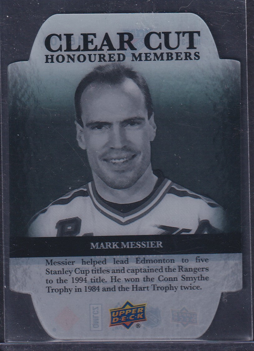 MARK MESSIER - 2011 Upper Deck Clear Cut Honoured Members #HOF-31, /100