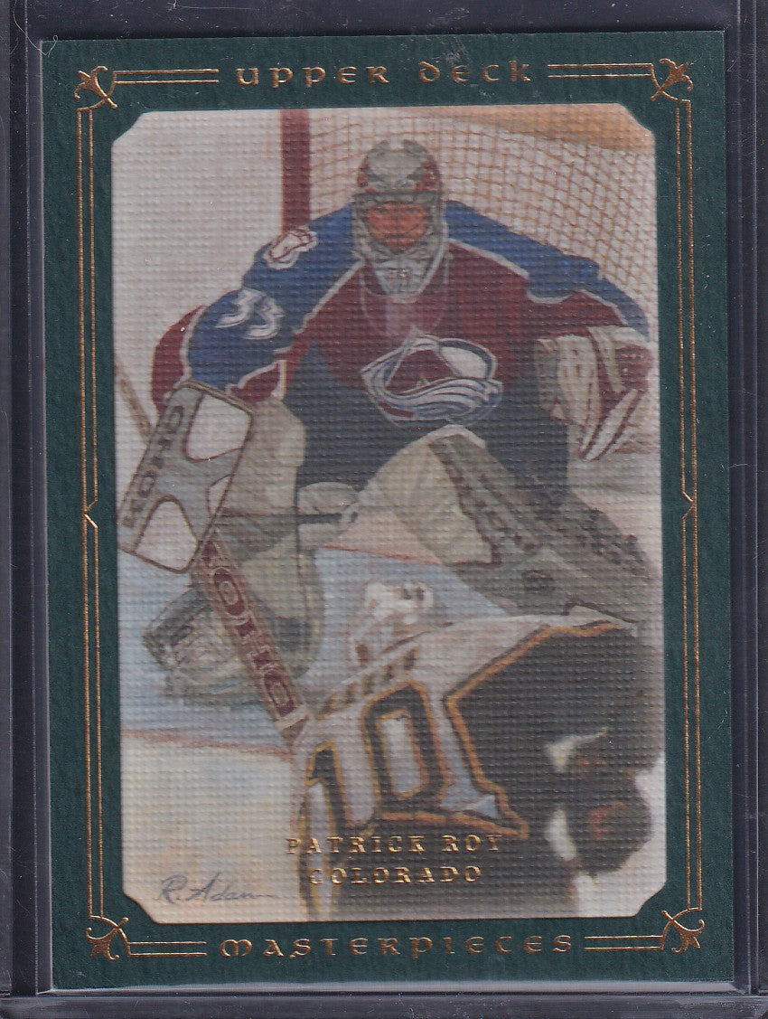 PATRICK ROY - 2008 Upper Deck Masterpieces Green #7, /99