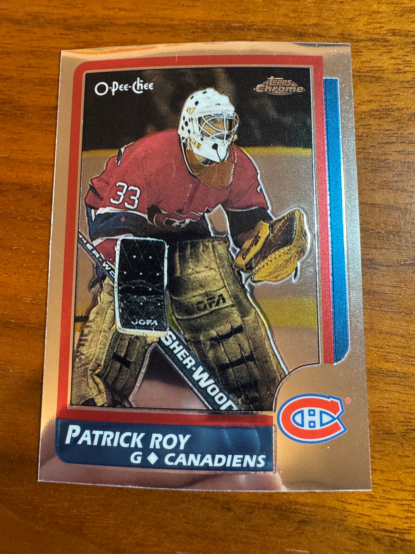 PATRICK ROY - 2002 Topps Chrome O-Pee-Chee Rookie Reprint #15