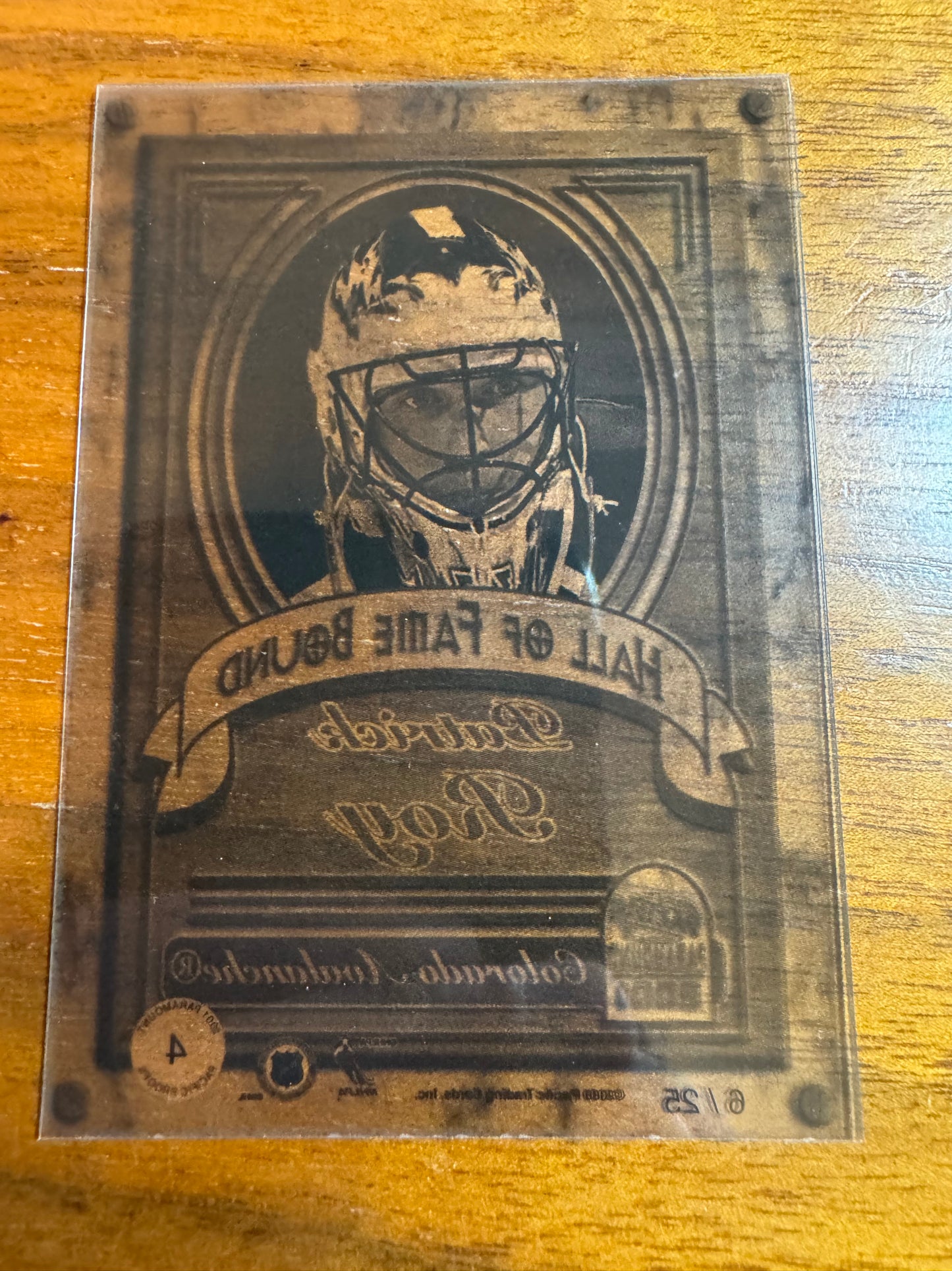 PATRICK ROY - 2000 Pacific Paramount Hall of Fame Bound PROOF #4, /25
