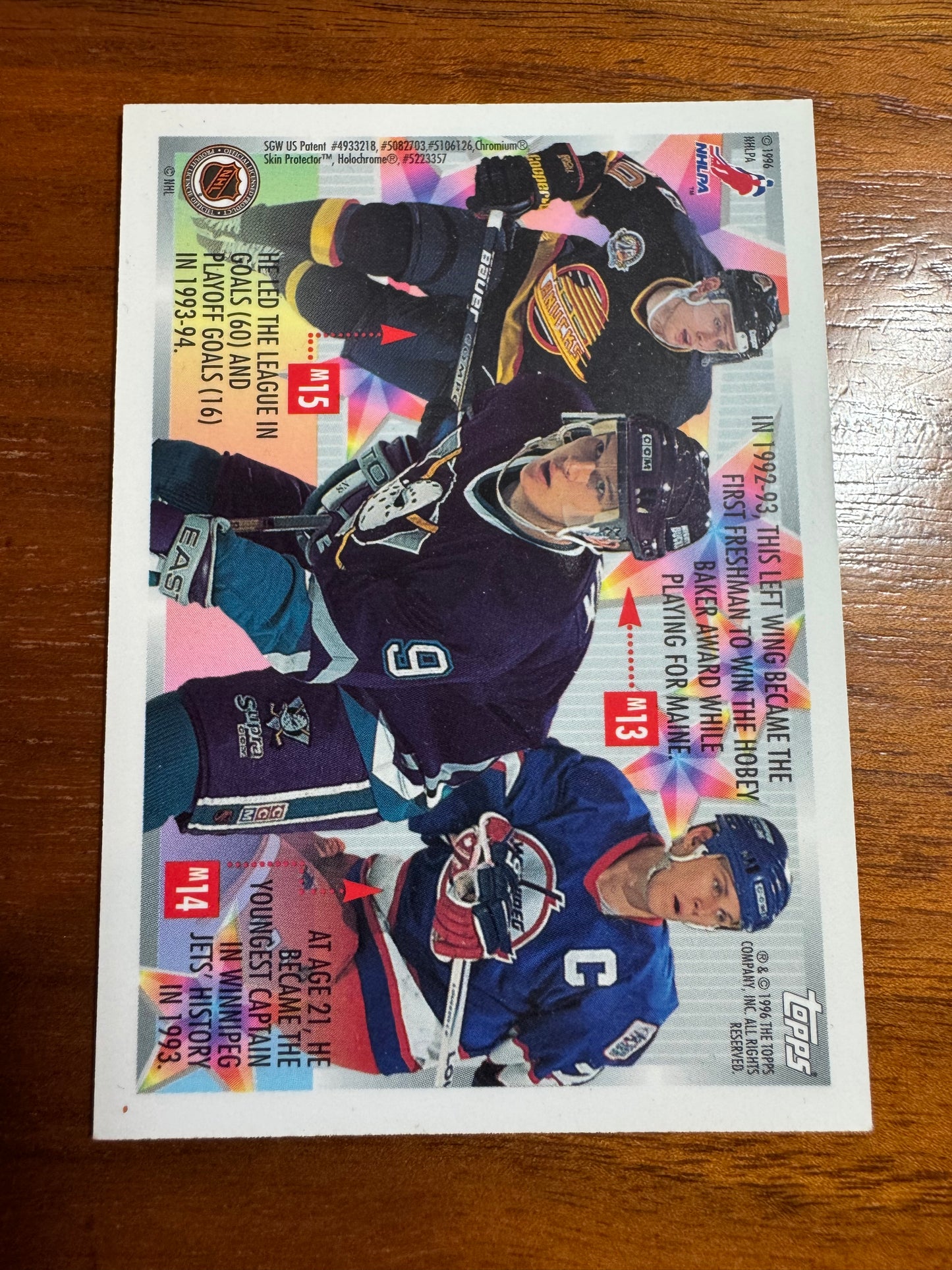 PAVEL BURE - 1995 Topps Finest Mystery REFRACTOR #M15