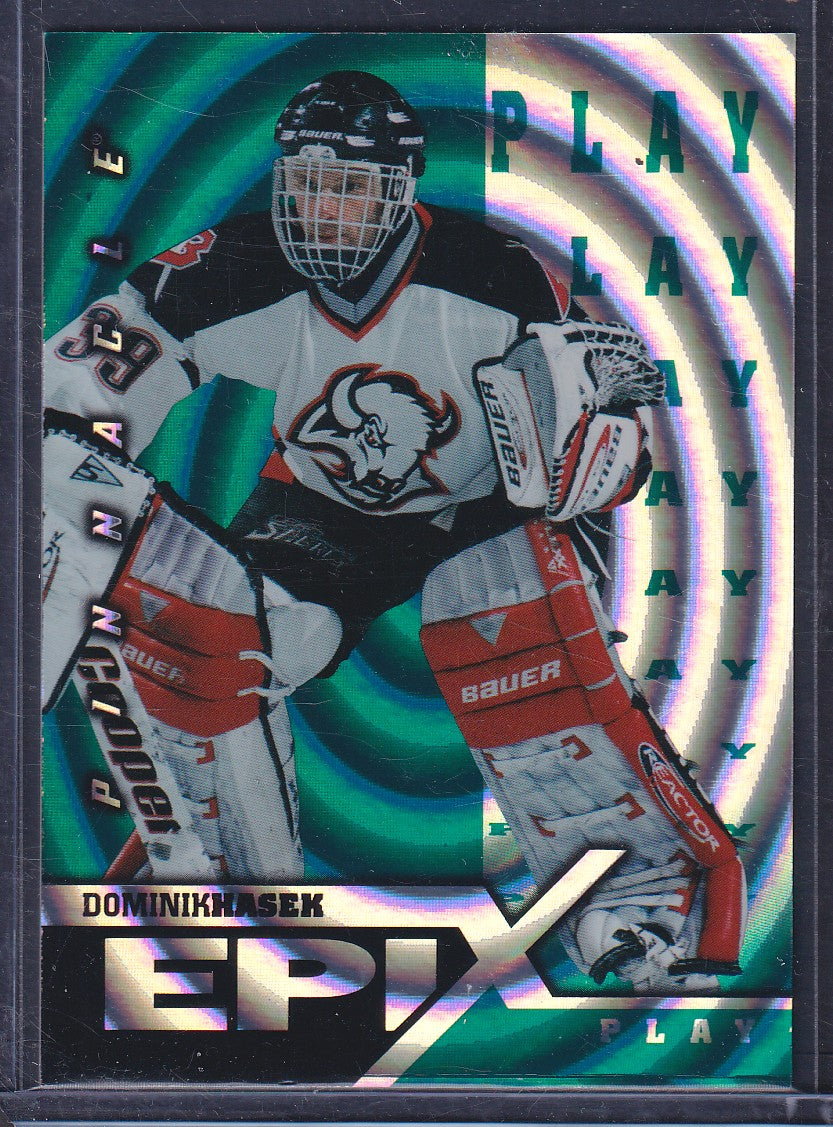 DOMINIK HASEK - 1997 Pinnacle Epix Play EMERALD #E22