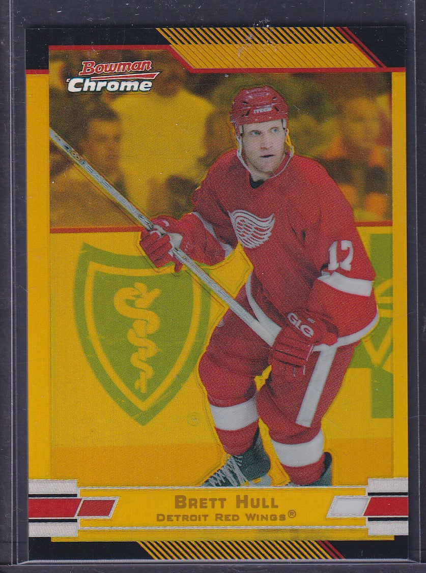 BRETT HULL - 2003 Bowman Chrome GOLD REFRACTOR #16, /50