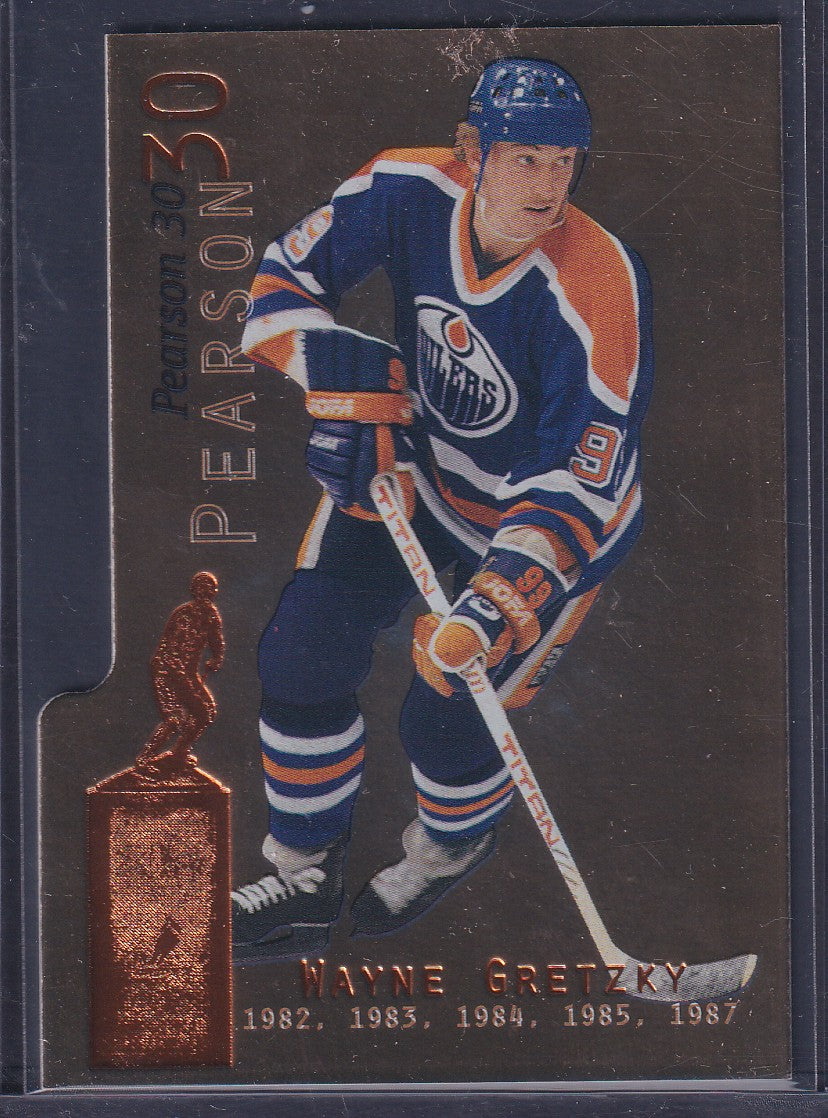 WAYNE GRETZKY - 1999 ITG Be a Player Pearson 30 Die Cut #P-9, /300