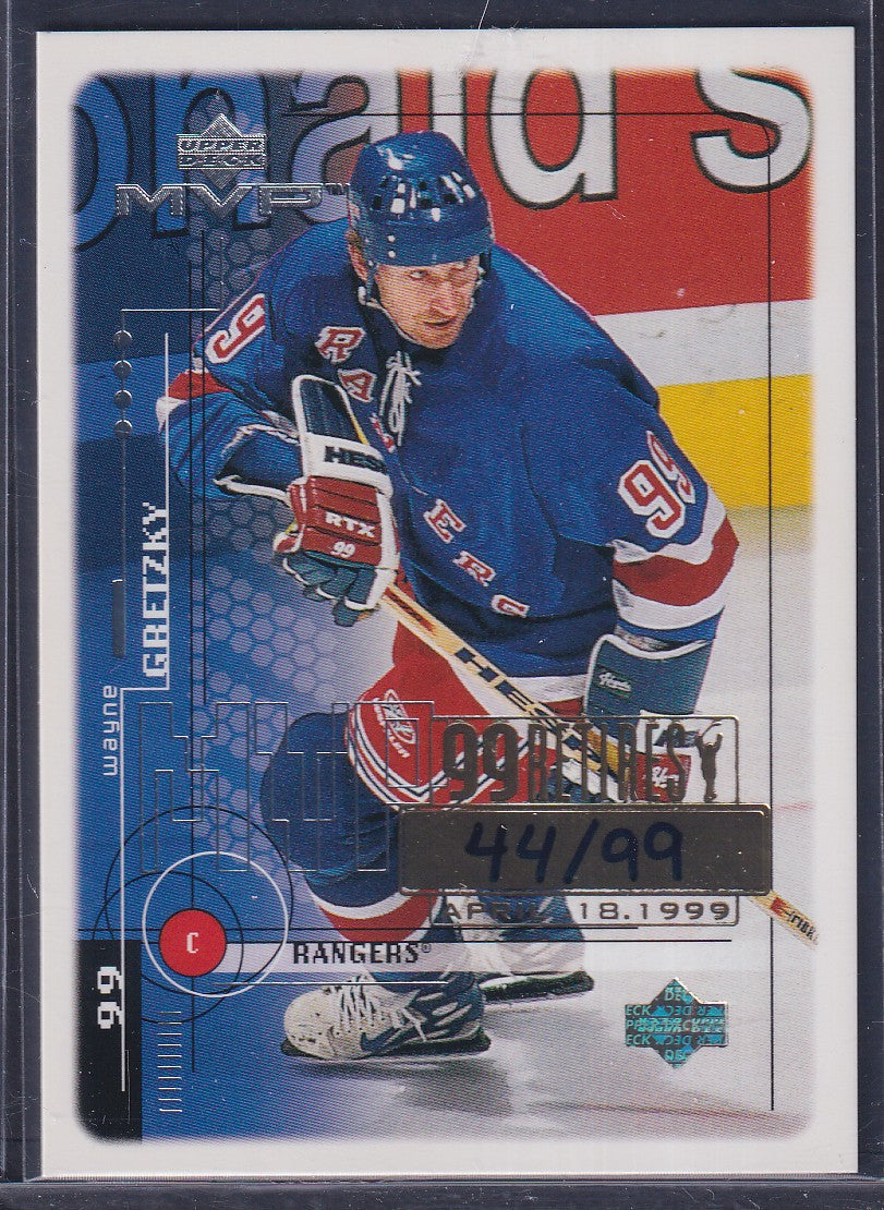 WAYNE GRETZKY - 1999 Upper Deck MVP 99 Retires #132, /99