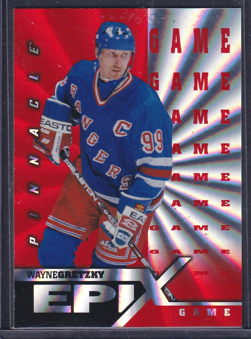 WAYNE GRETZKY - 1997 Pinnacle Epix Game ORANGE #E1