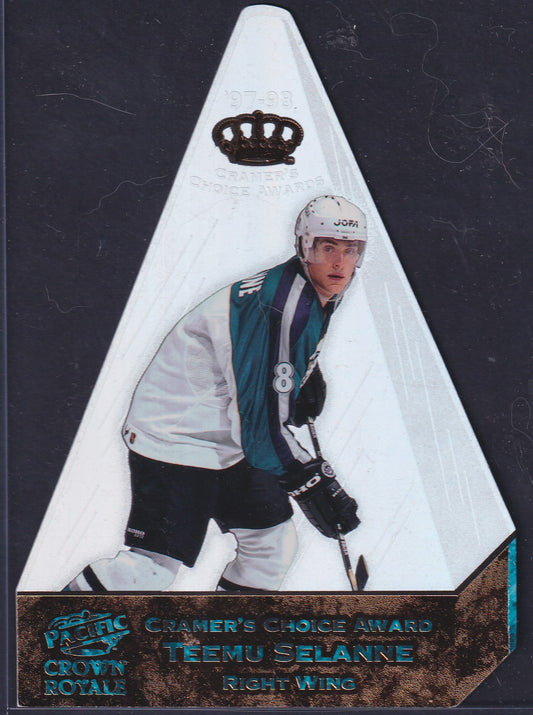 TEEMU SELANNE - 1997 Pacific Crown Royale Cramer's Choice Jumbo #2