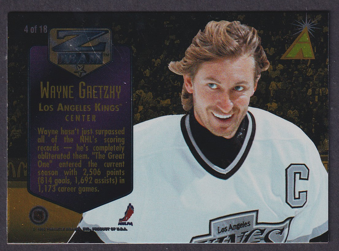 WAYNE GRETZKY - 1995 Pinnacle Zenith Z Team #4