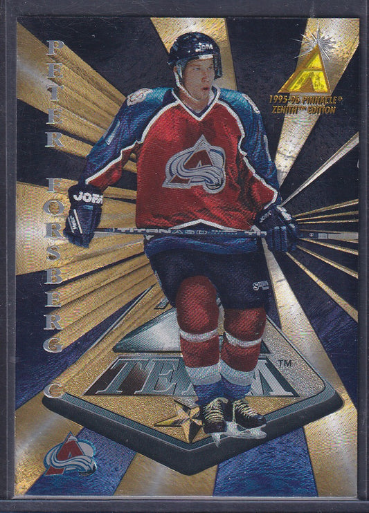 PETER FORSBERG - 1995 Pinnacle Zenith Z Team #8