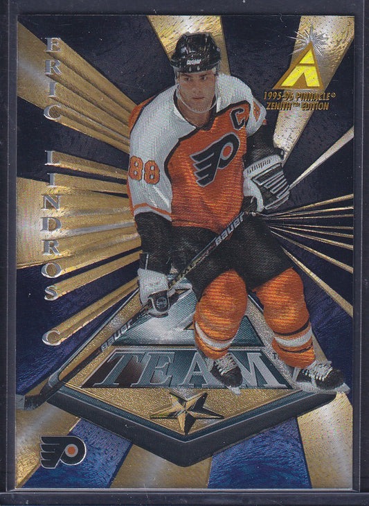 ERIC LINDROS - 1995 Pinnacle Zenith Z Team #7