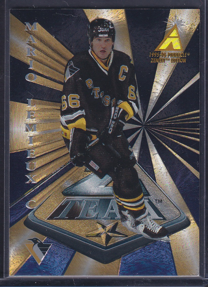 MARIO LEMIEUX - 1995 Pinnacle Zenith Z Team #3