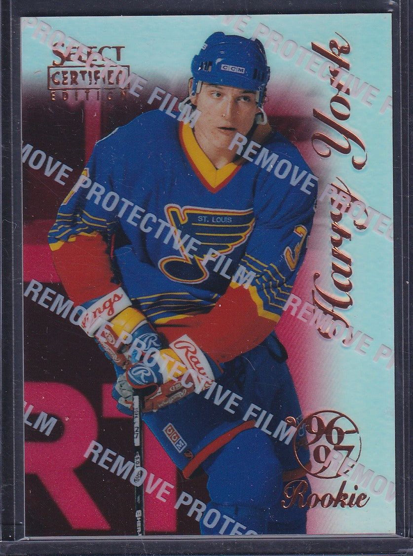HARRY YORK - 1996 Pinnacle Select Certified MIRROR RED #96