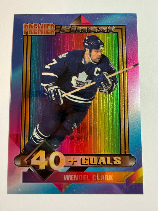 WENDEL CLARK - 1994 Topps Premier Finest 40+ Goals #10