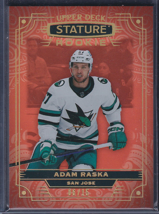 ADAM RASKA - 2022 Upper Deck Stature Rookie #191, /15