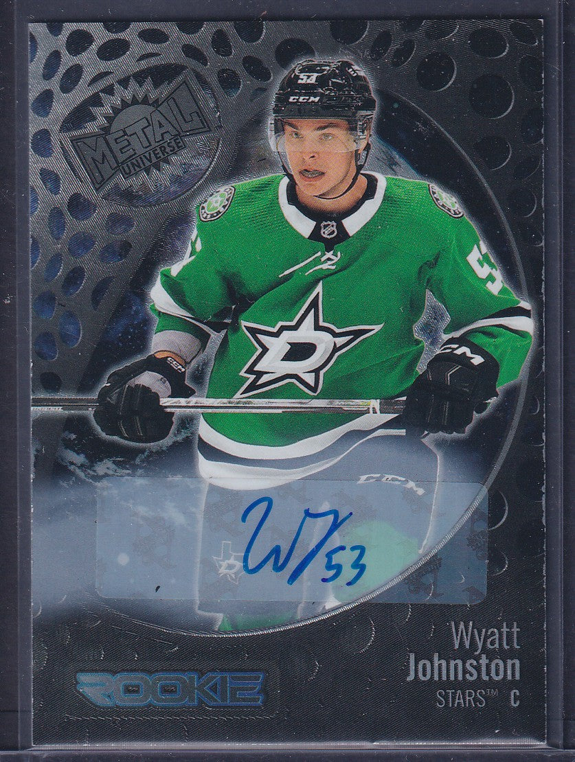 WYATT JOHNSTON - 2022 Metal Universe Rookie Auto #156, /349