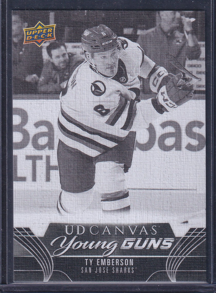 TY EMBERSON - 2023 Upper Deck Young Guns Canvas BLACK #C384