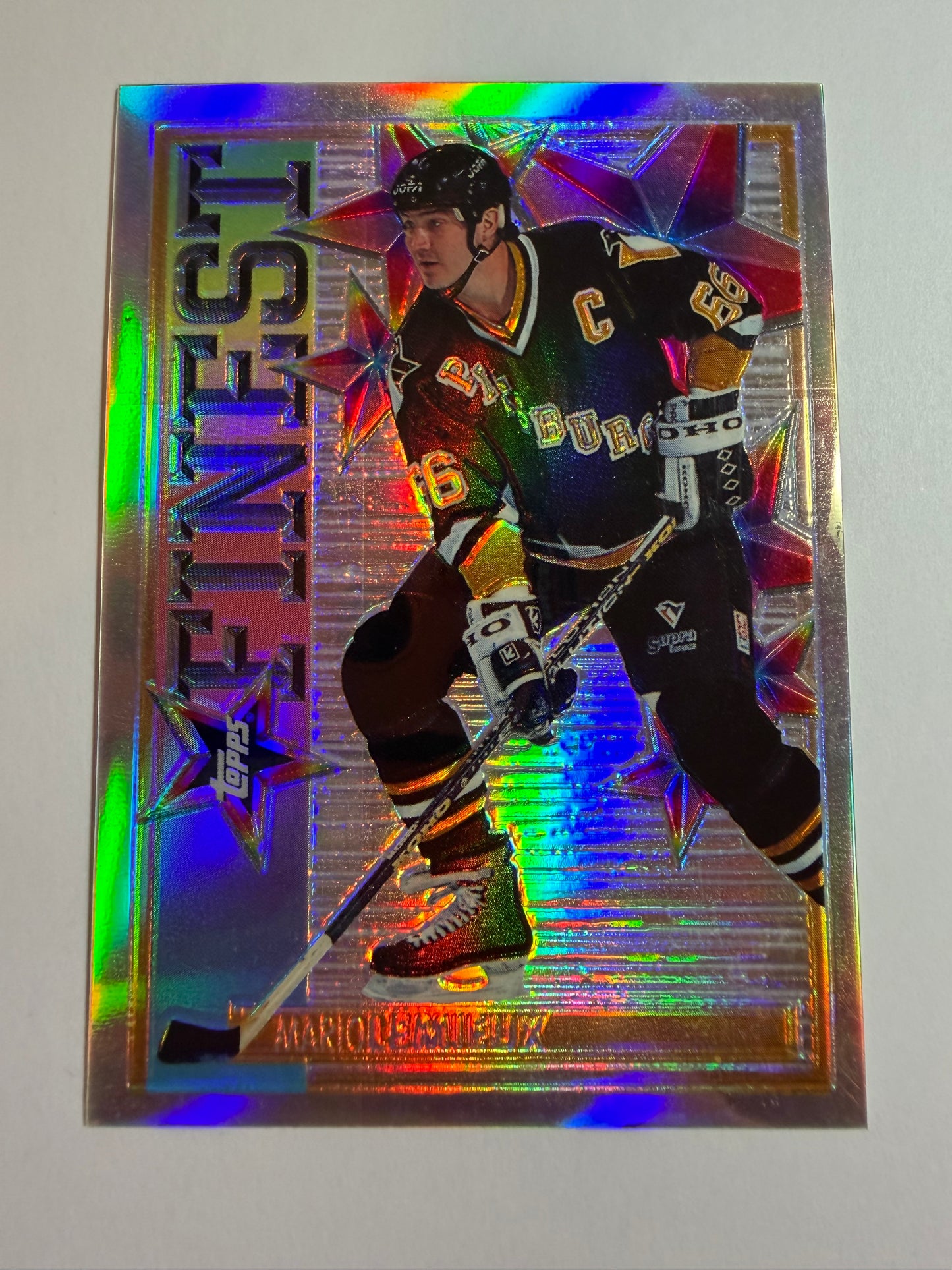 MARIO LEMIEUX - 1995 Topps Finest Mystery Refractor #M2