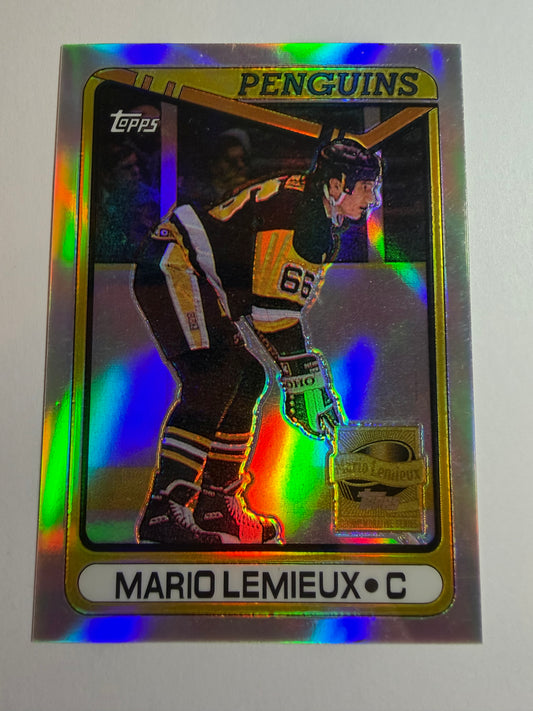 MARIO LEMIEUX - 2000 Topps Reprint #175 Reprint Refractor #11