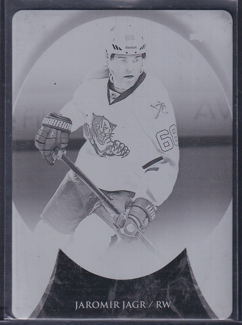 JAROMIR JAGR - 2015 Upper Deck Trilogy PRINTING PLATE #38, 1/1