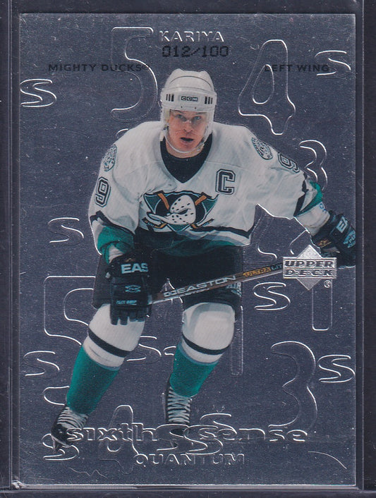 PAUL KARIYA - 1999 Upper Deck Sixth Sense Quantum #SS1, /100