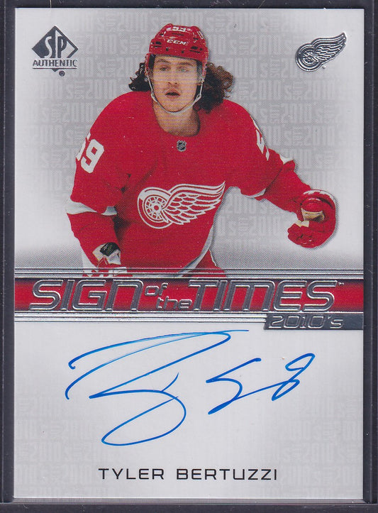 TYLER BERTUZZI - 2021 SP Authentic Sign of the Times Auto #ST10-TB