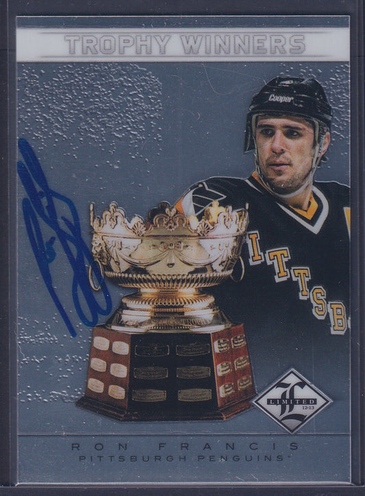 RON FRANCIS - 2012 Panini Limited Trophy Winners Auto #TW-30, /50