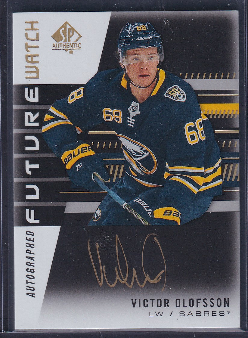 VICTOR OLOFSSON - 2019 SP Authentic Future Watch Auto GOLD ON BLACK #181, SSP