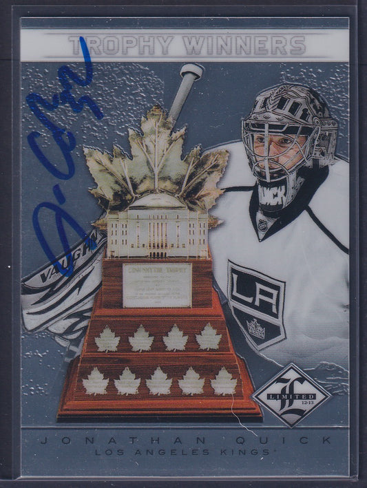 JONATHAN QUICK - 2012 Panini Limited Trophy Winners Auto #TW-11, /99