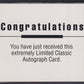 MARIO LEMIEUX - 1992 Draft Picks Classic Flash Back Auto