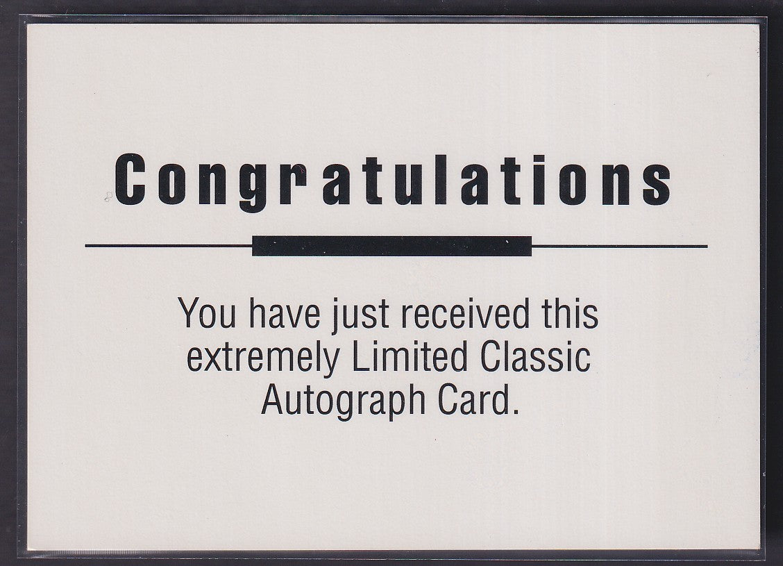MARIO LEMIEUX - 1992 Draft Picks Classic Flash Back Auto