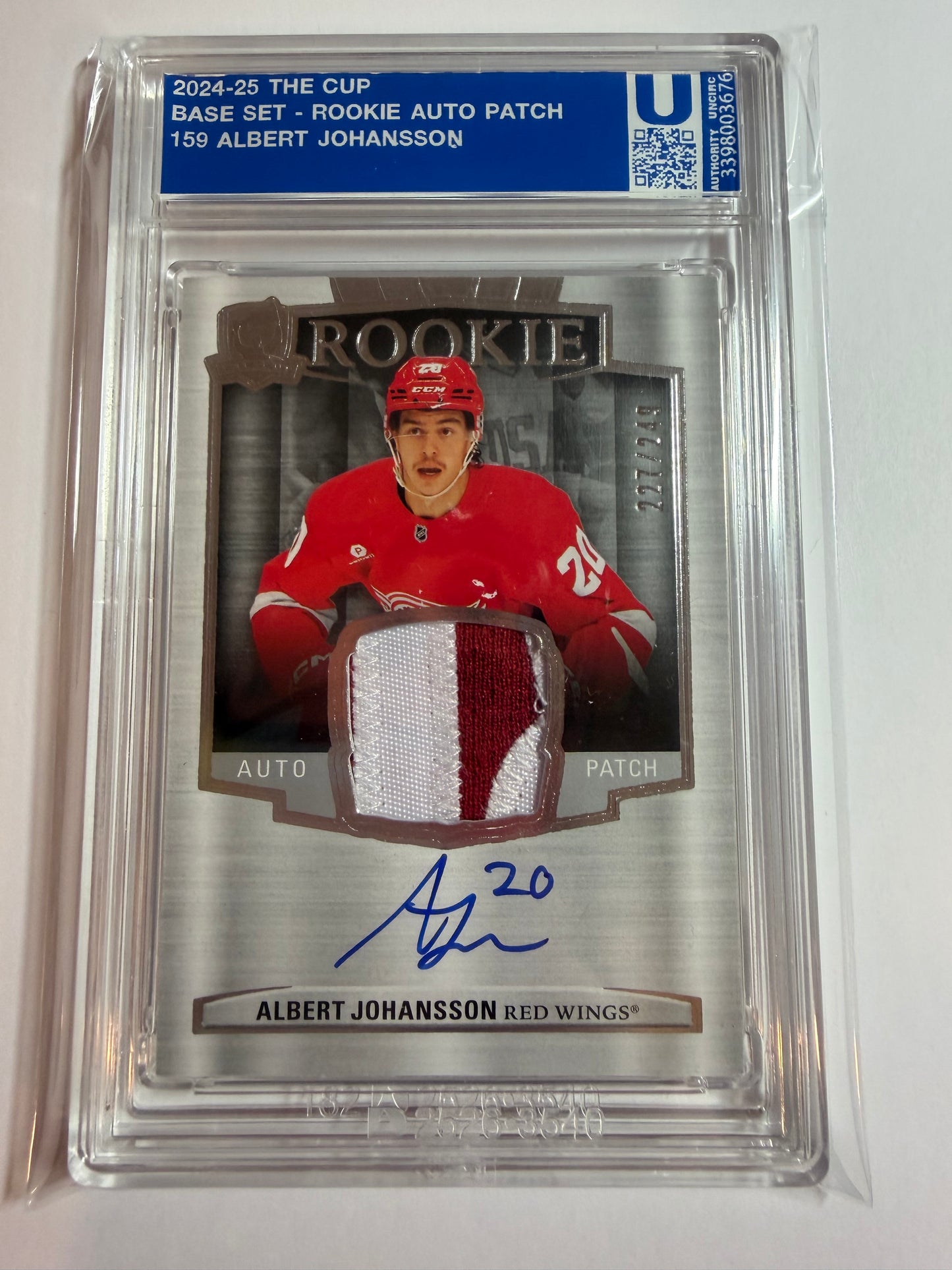 ALBERT JOHANSSON - 2024 Cup Rookie Auto Patch #159, /249