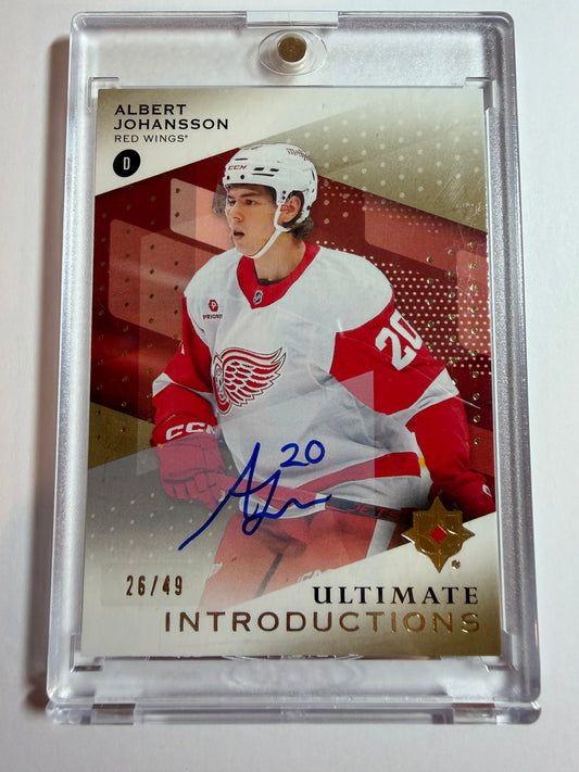 ALBERT JOHANSSON - 2024 Upper Deck Ultimate Introductions Auto #UI-AJ, /49