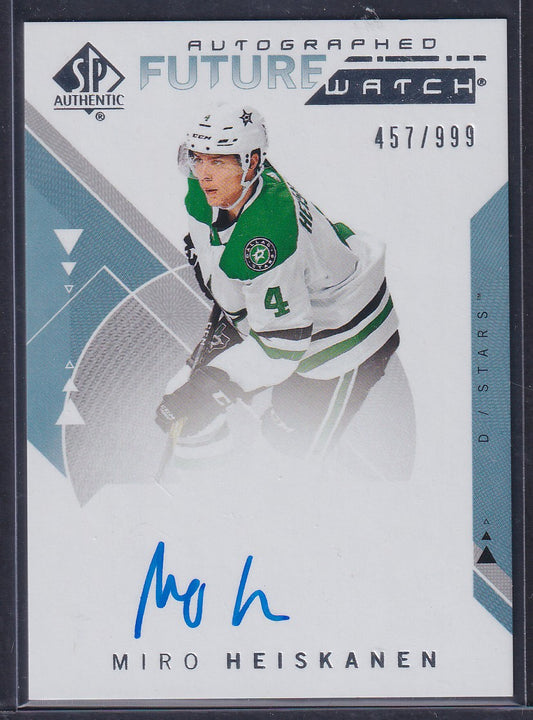 MIRO HEISKANEN - 2018 SP Authentic Future Watch Auto #191, /999