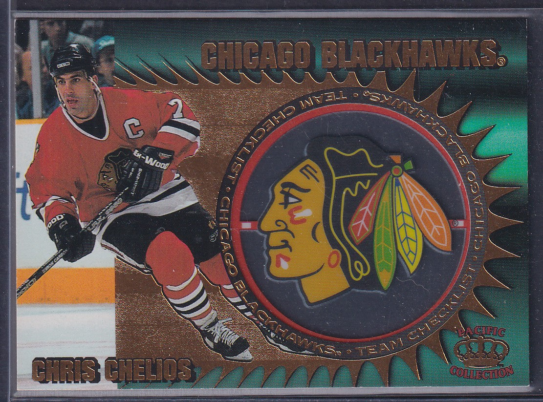 CHRIS CHELIOS - 1997 Pacific Collection Team Checklist #6