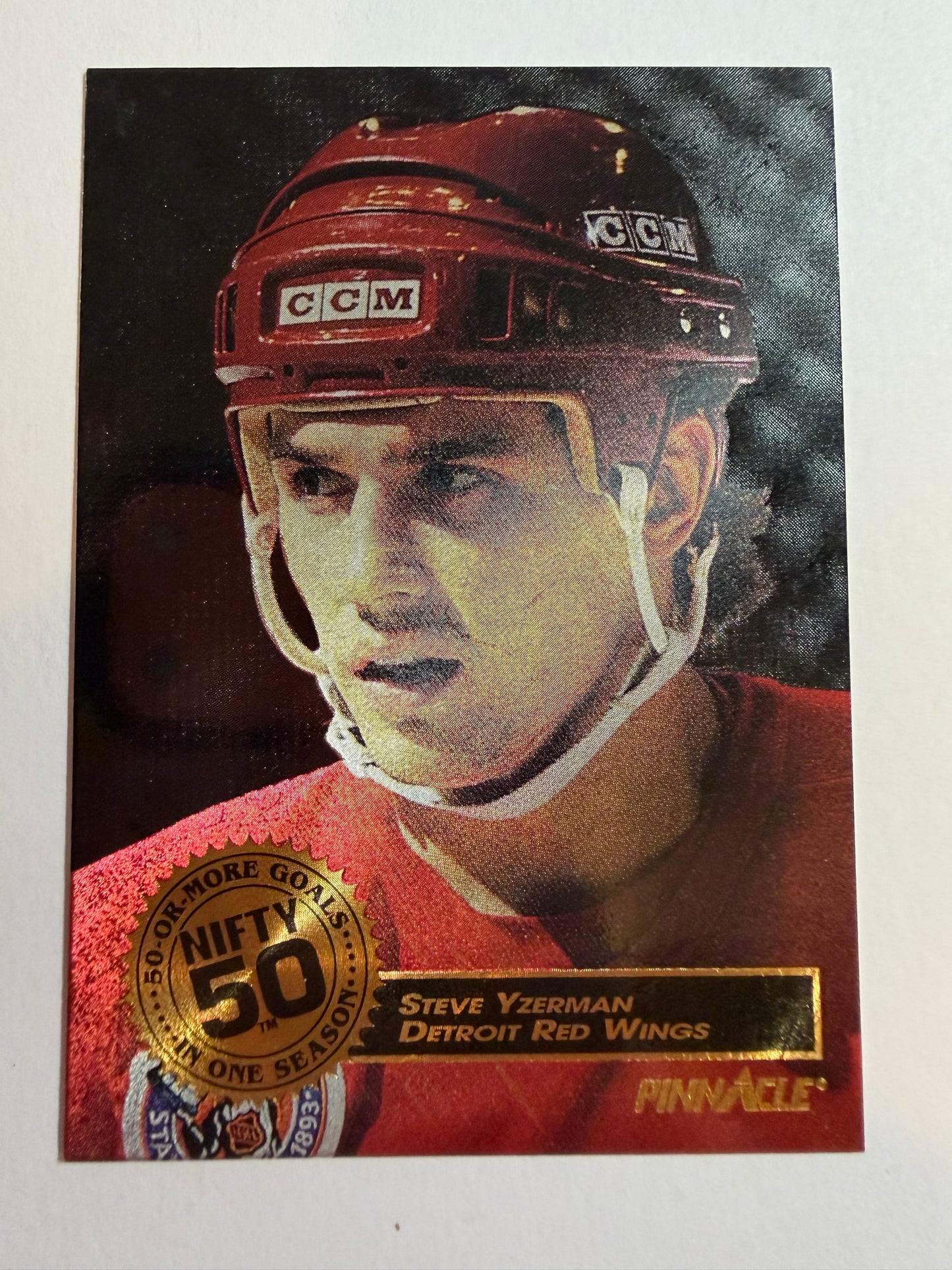 STEVE YZERMAN - 1993 Pinnacle Nifty 50 #8