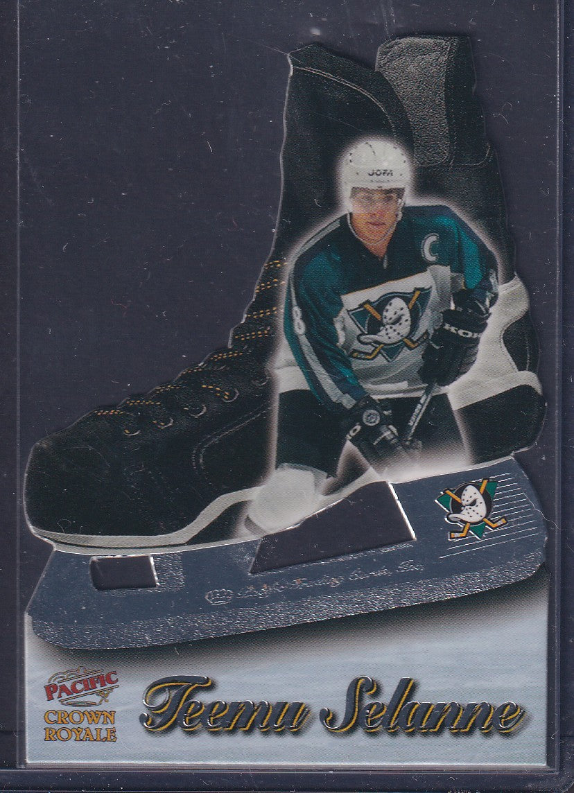 TEEMU SELANNE - 1997 Pacific Crown Royale Blades of Steel Die Cut #2