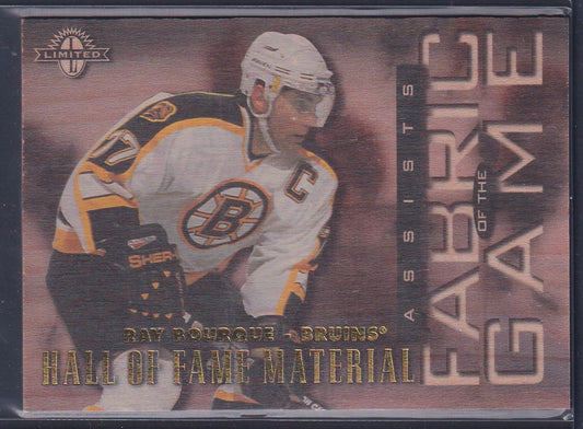 RAY BOURQUE - 1997 Donruss Limited Fabric of the Game Assists #29, /250