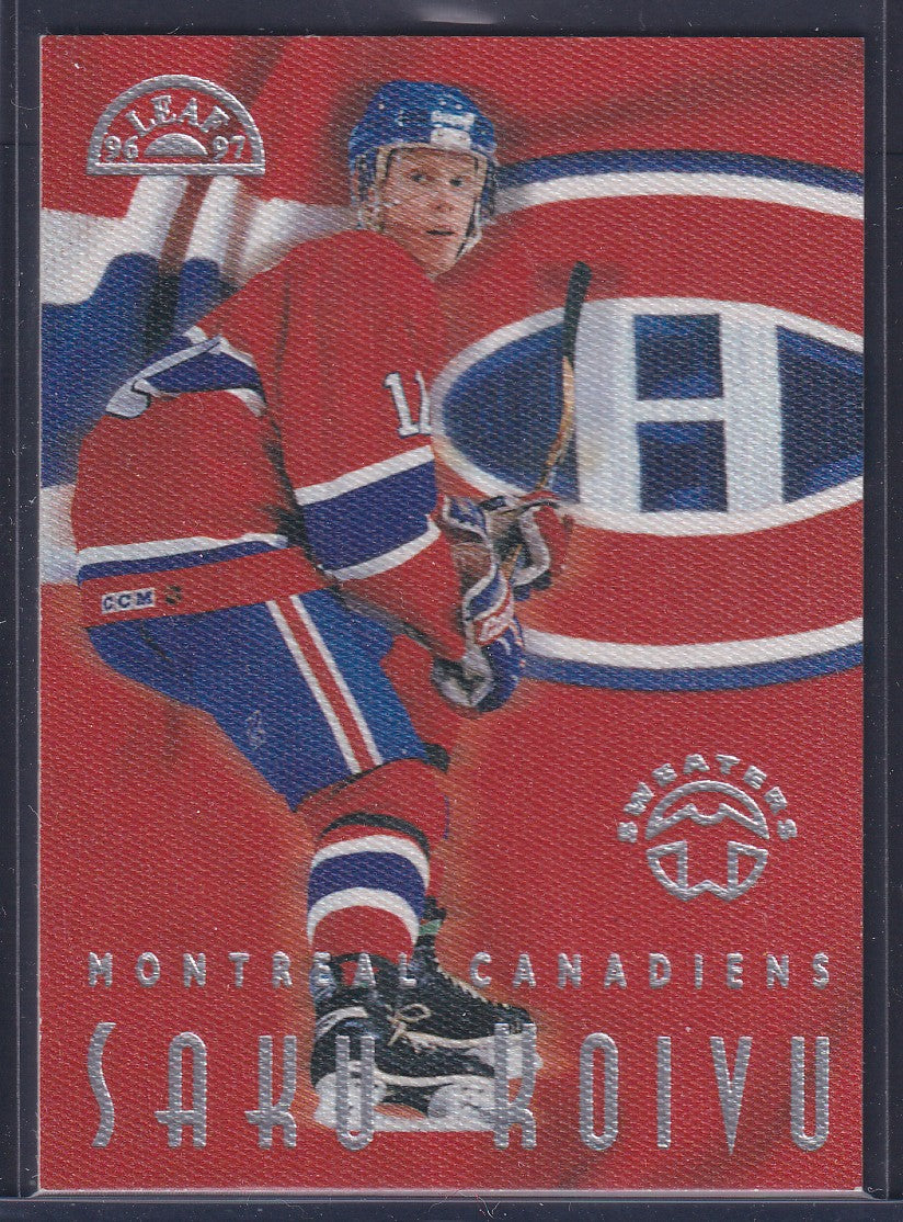SAKU KOIVU - 1996 Donruss Leaf Sweaters Away #15, /5000