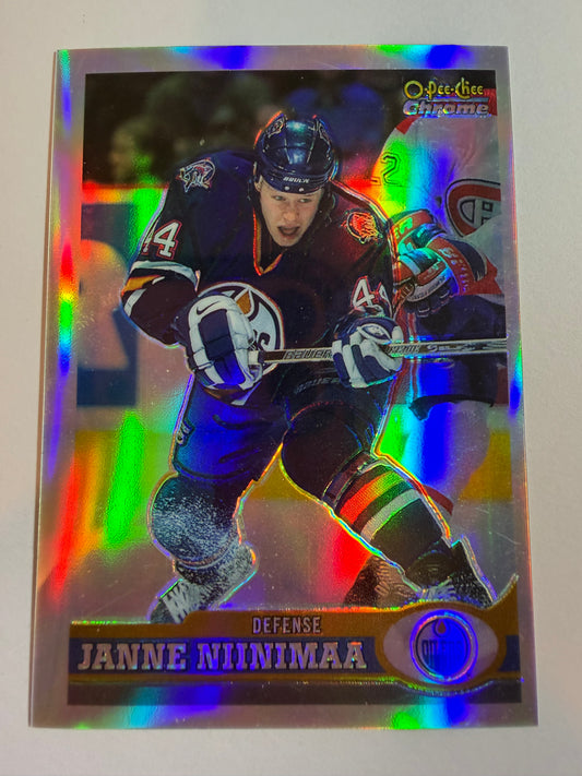 JANNE NIINIMAA - 1999 O-Pee-Chee Chrome Refractor #112