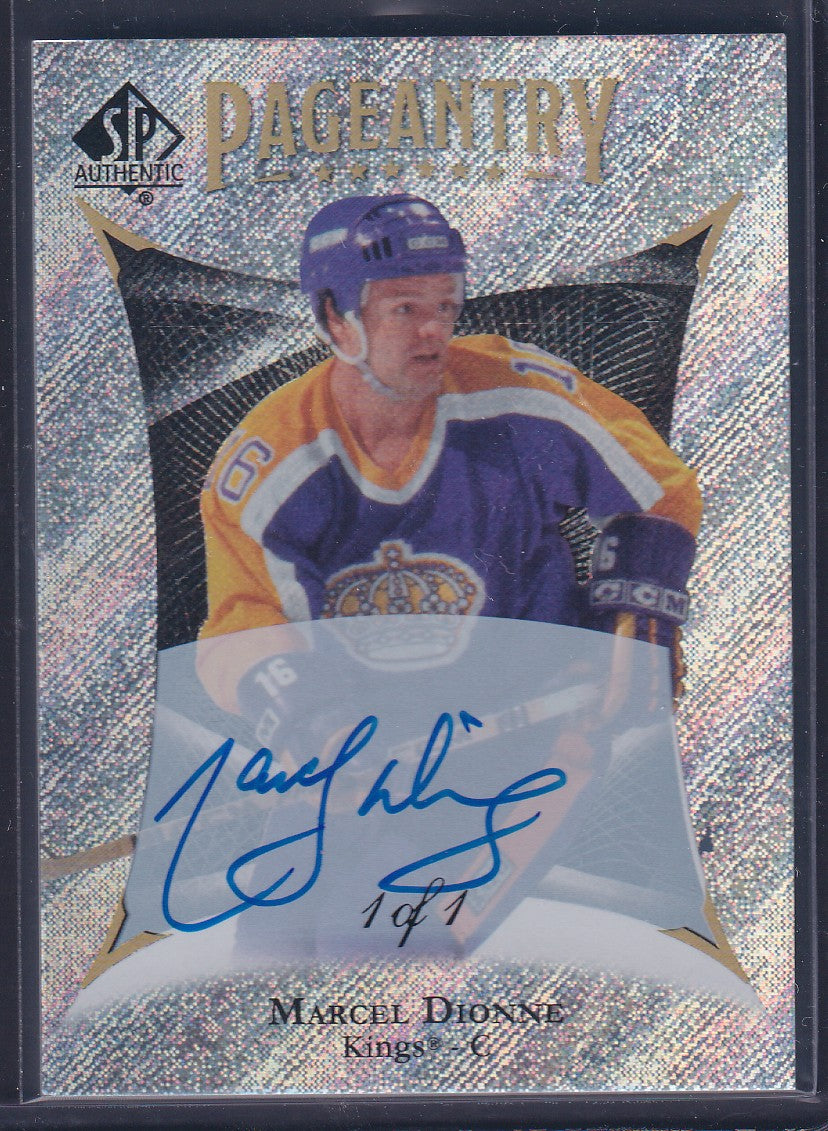 MARCEL DIONNE - 2021 SP Authentic Pageantry Auto #P-88, 1/1